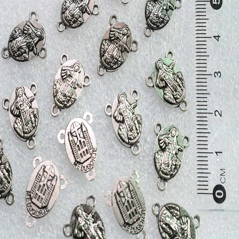 100 шт./золотой кулон с крестом Иисуса для цепочки и Розария|Шармы| |