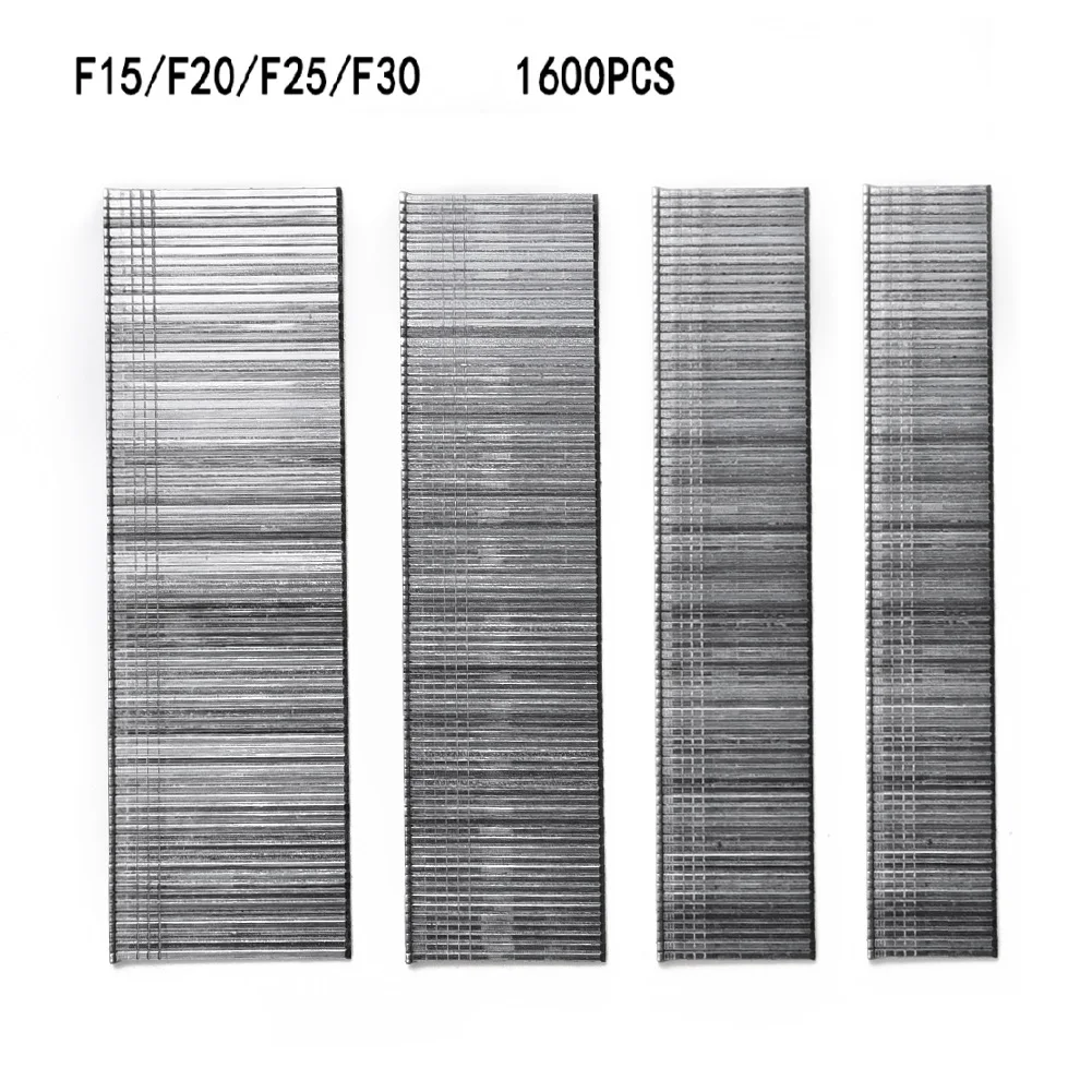 

Eletric Staple Gun Nail Replacement 1600pcs F15/F20/F25/F30 Straight Staples