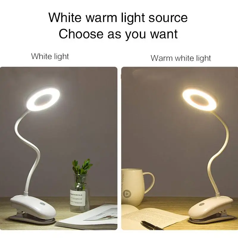 

USB перезаряжаемая настольная книга огней лампа для чтения светодиодный настольная лампа домашний декор фонарик для учебы 3 уровня Уход за г...