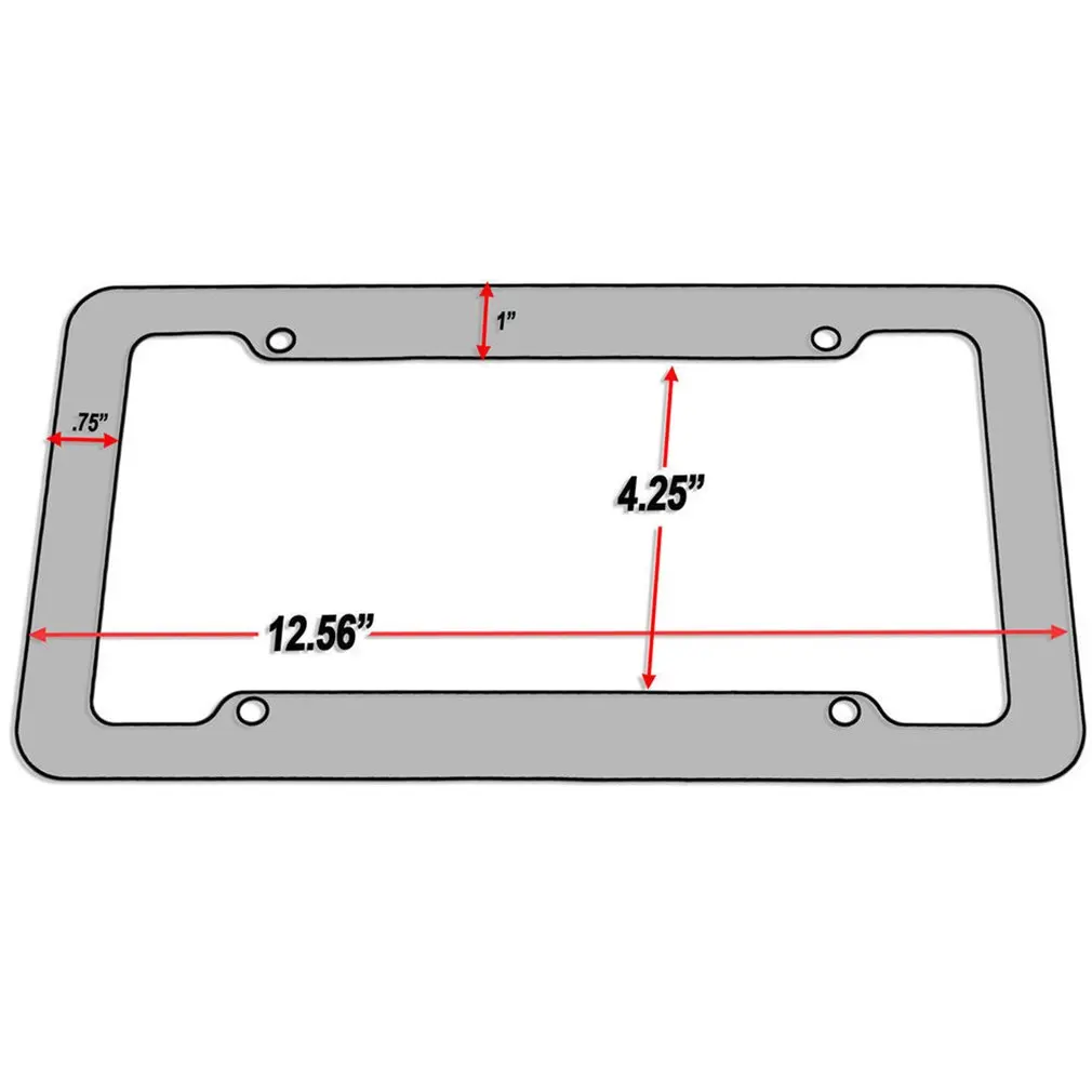 

New2pcs License Plate Frame Carbon Fiber Plastic License Plate Frame Bracket With Standard Screw Kits Universal Fit for Cars Top