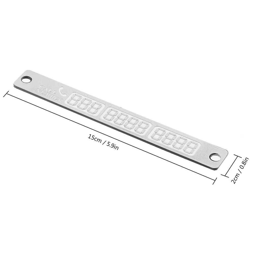 

Temporary Car Parking Card Telephone Number Card Notification Night Light Sucker Plate Car Styling Phone Number Card