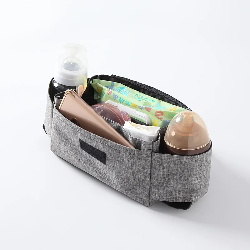 Accesorios de cochecito de beb&eacute;, bolsa Retro cl&aacute;sica de maternidad, organizador de almacenamiento de pa&ntilde;ales, bolsas de aislamiento de gran capacidad para pa&ntilde;ales-4
