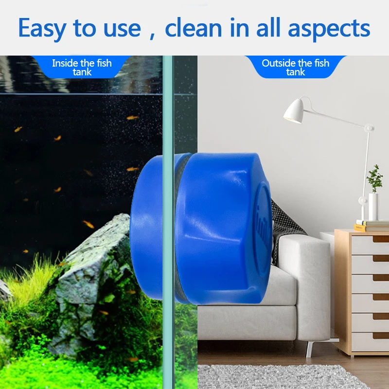 

Aquarium Accessories For Fish Magneletic Brush Aquarium Fish Tank Brush Cleaning Glass Window Algae Scraper Cleaning Sponge Tool