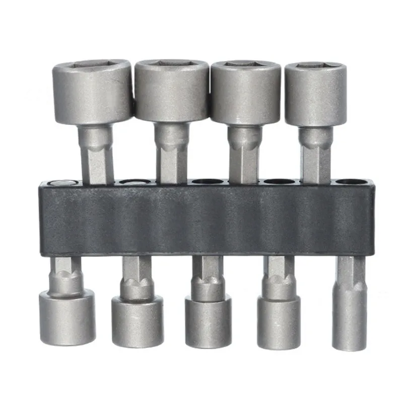 

14pcs/set 5mm-12mm Hexagon Handle Socket Wrench Screwdriver Set Bit Set for Electric Screwdriver Handle Tools No Magnetic
