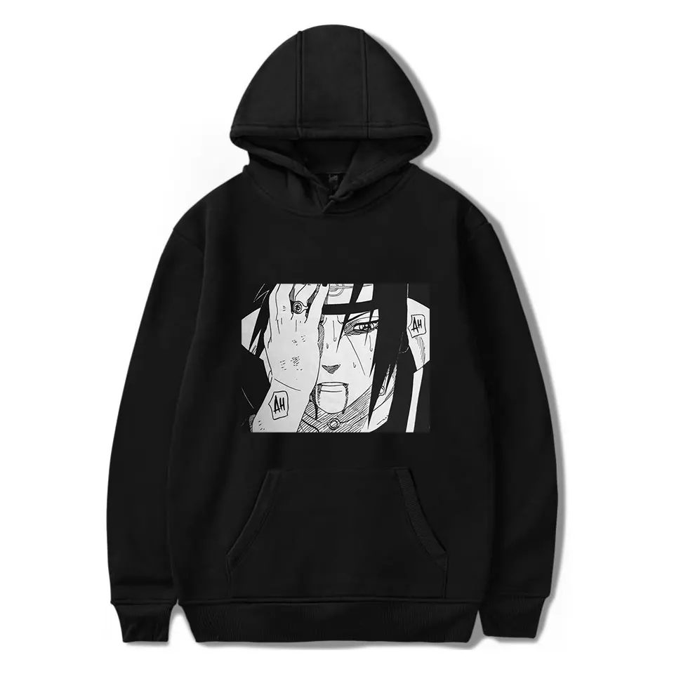 

Anime Sasuke/Kakashi Sasuke men/womens Hoodie Japanese Sweatshirt Harajuku Cartoon Autumn Hoodies Streetwear Hip Hop Black hoody