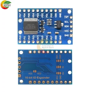 Плата расширения связи PCF8575TS IO, модуль постоянного тока 2,5-5,5 В, PCF8575 IIC I2C, 16 бит, применимый светодиодный релейный зуммер R3 с измерителем