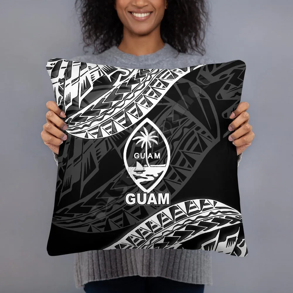 

Guam Polynesian Pillow Black Seal Pillowcases Throw Pillow Cover Home Decoration