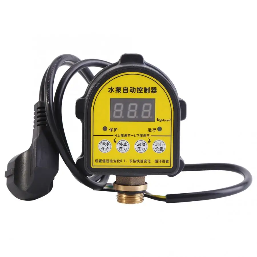 220V Household Automatic Digital Water Pump Pressure Controller Intelligent ON/OFF Switch | Обустройство дома