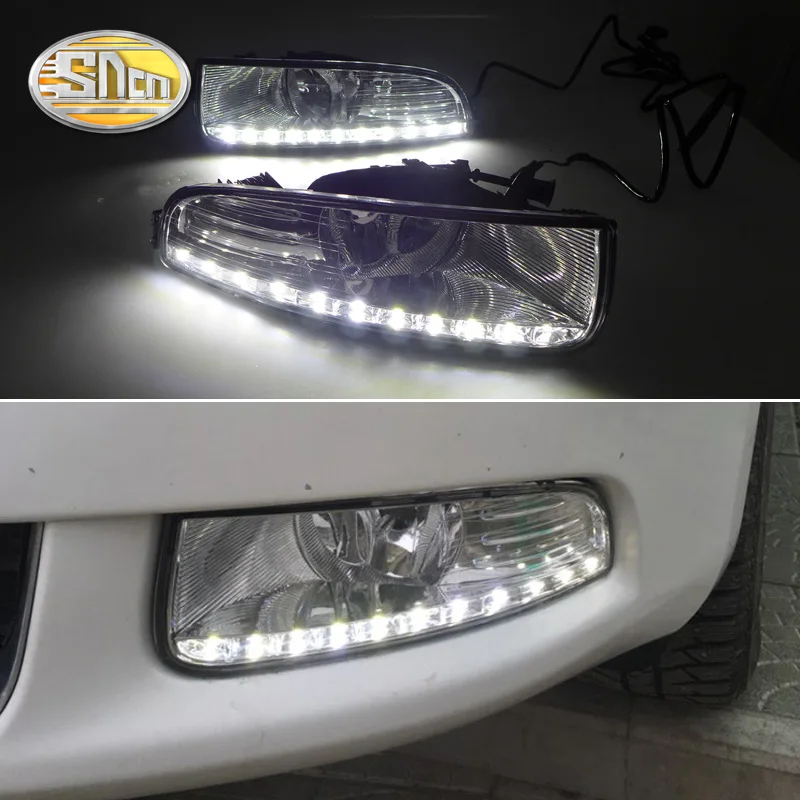 Для Skoda Superb 2010 ~ 2013 SNCN светодиодные дневные ходовые огни DRL Противотуманные фары