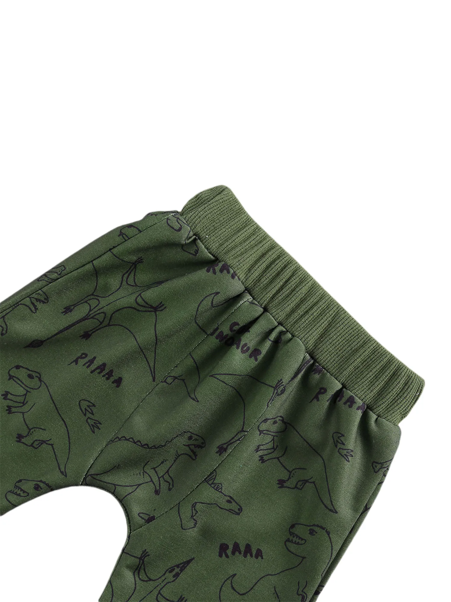 

Toddler Baby Boys 2 Pcs Clothes Cartoon Dinosaur Round Neck Long Sleeve Sweatshirts + Long Pants Sets 0-24M