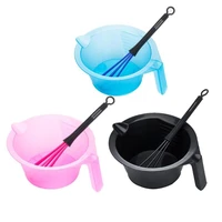 1set salon hairdressing dye cream whisk with hair dyeing bowl whisk dye cream dyestuff whisk hairdressing styling tool