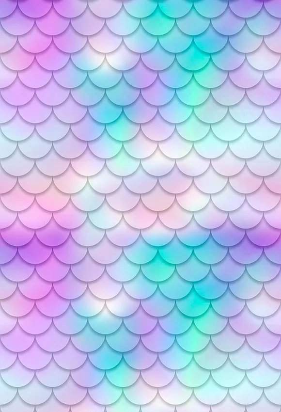 5X7 футов красивый розовый цвет русалка весы светящийся пользовательский фото