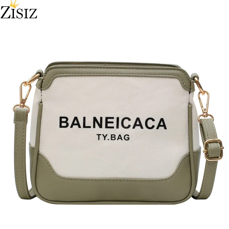 Большая вместительная парусиновая контрастная цветная 2019 новая сумка на плечо