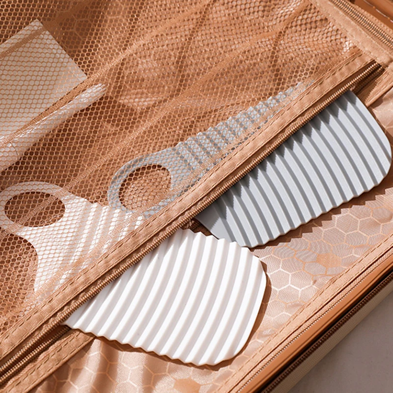

HOT Compact Washboard Lightweight PE Materials Portable Mini Scrubbing Hand Wash Laundry Pad Bathroom Washing Accessory