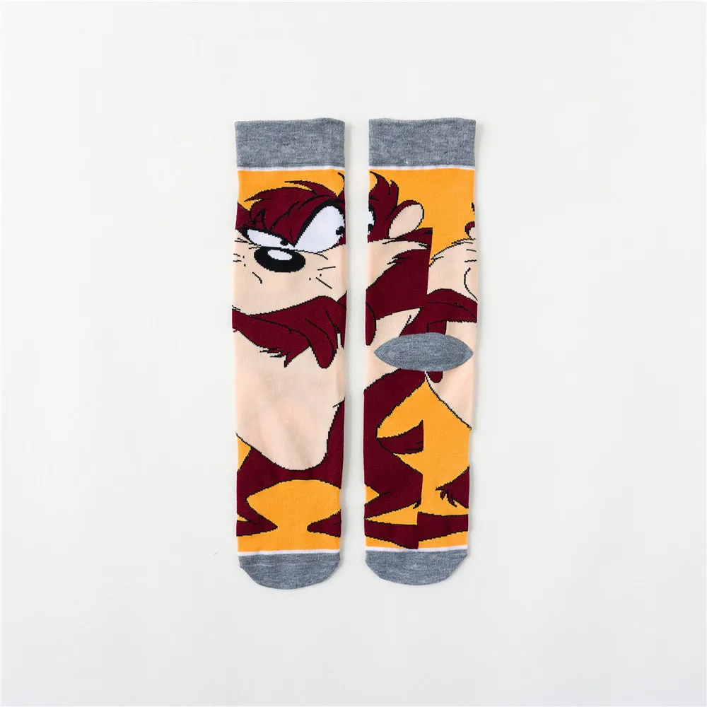 5 1 Pair funny animal unisex socks Casual Cartoon Cat socks Marvel socks Iron Man Captain America men socks Happy Funny women Sock - Цвет: 5