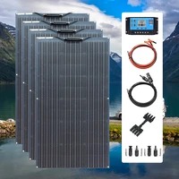 boguang 12v 100w 200w 300w 400w flexible solar panel kit battery charge whterproof solar panels controller cable carboat china