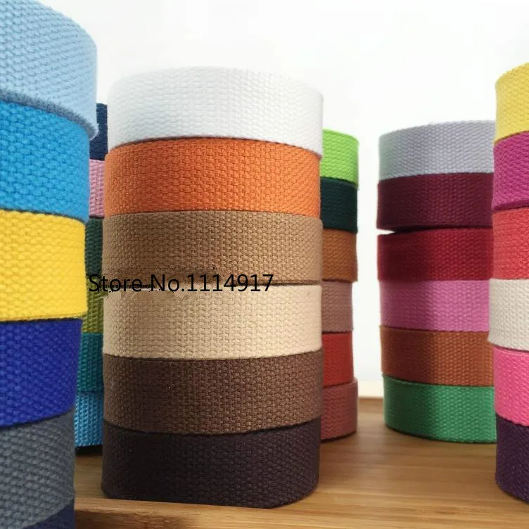 Фабрика Цена парусиновая лента Полиэфирная хлопчатобумажная тканая ремешок