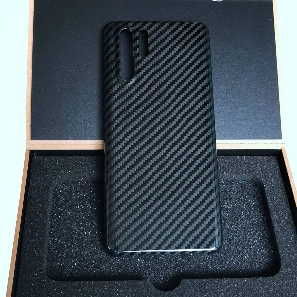 P30PRO light black Чехол из углеродного волокна для huawei P30 PRO P30 P20 PRO P20 Ультратонкий чехол ручной работы - Цвет: P30PRO light black