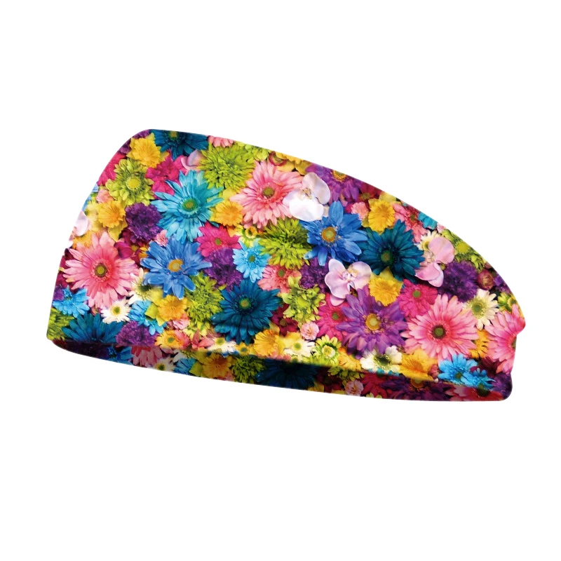 

Wide Cotton Stretch Women Headbands Floral Prints Elastic Hair Bands For Women Headwrap Turban Headwear Girls Hairbands