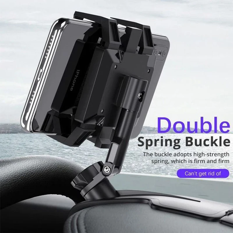 

Millphone Holder Miller Universal 1200 Degrees Rotation Car Phone Holder HUD Dashboard Clip Mount Stand for Auto ASD88