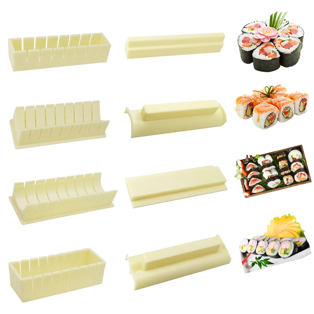 

Sushi Hand Maker Japanese Seaweed Rice Roll Mold DIY Cooking Onigiri Kitchen Bamboo Making Tools Gadgets Laver Easy Kit Apparatu