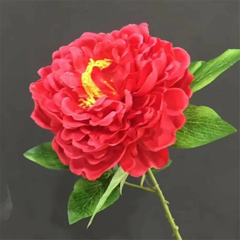 

7Pcs Fake Single Stem Peony 17.72" Length Simulation Large Flower Head Peony for Wedding Home Decorative Artificial Flowers
