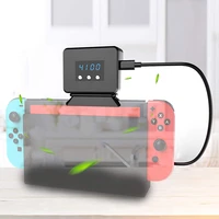 cooling fan for ns switch external turbo pumping cooler radiator base for nintendo switch docking station led display radiator