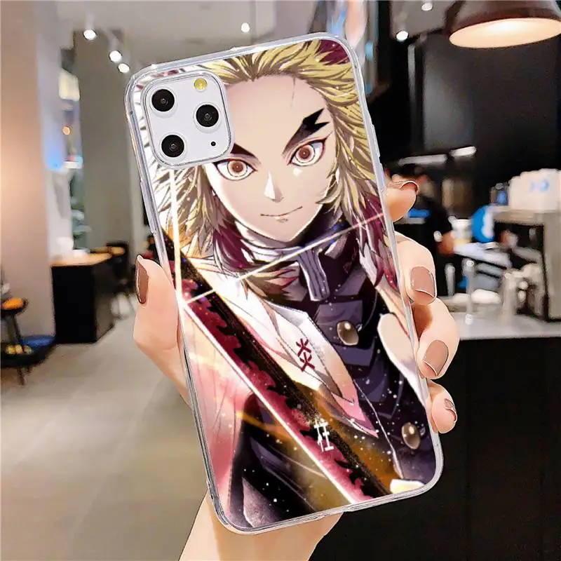 

Demon Slayer hot japan anime Phone Case Transparent soft For iphone 5 5s 5c se 6 6s 7 8 11 12 plus mini x xs xr pro max
