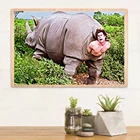 Эйс Вентура плакат носорог пейзаж холст картина забавные плакаты украшения стены искусства
