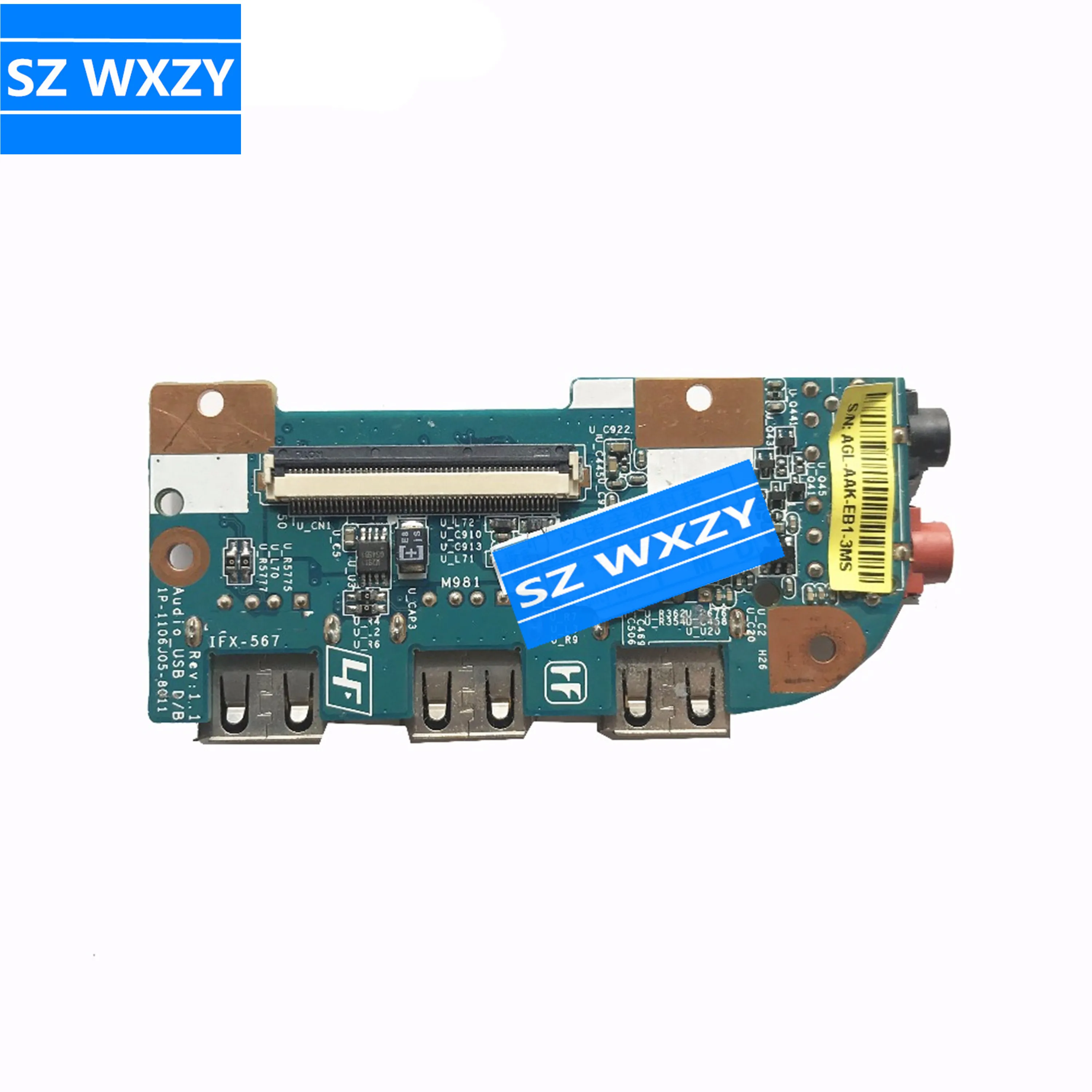 Оригинальная аудиоплата с USB портом для SONY VPCEB21 VPCEB24 VPCEB43 VPCEB IFX 567 1P 1106J05 8011 плата 100%