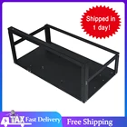 Открытый Штабелируемый чехол для майнинга 6 GPU, рамка для майнинга криптовалюты, стойка для монет, чехол, Штабелируемый