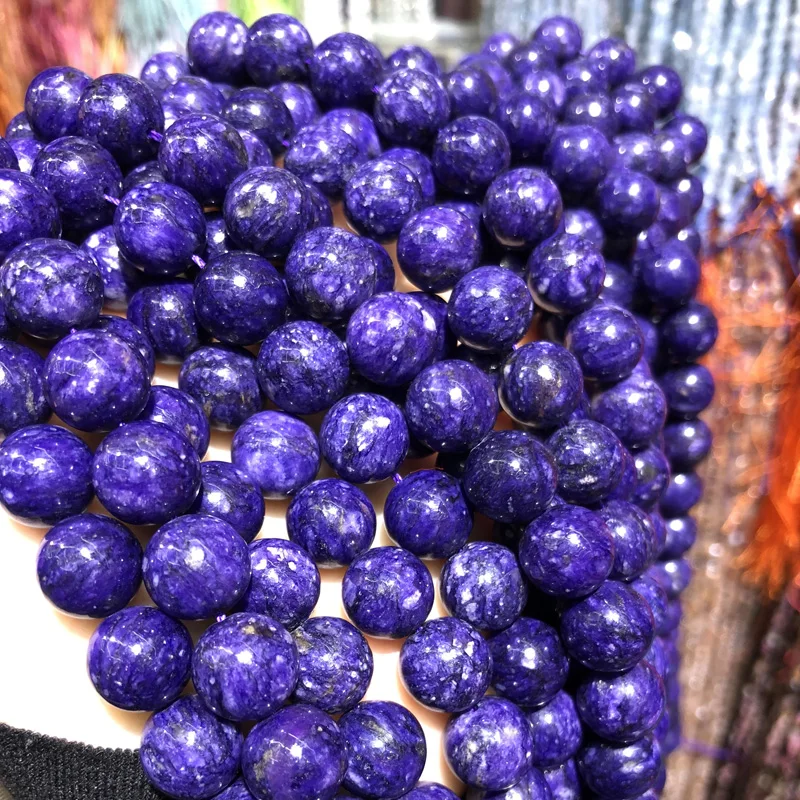 Кристалл с фиолетовым драконом красивые бусины из натурального камня для