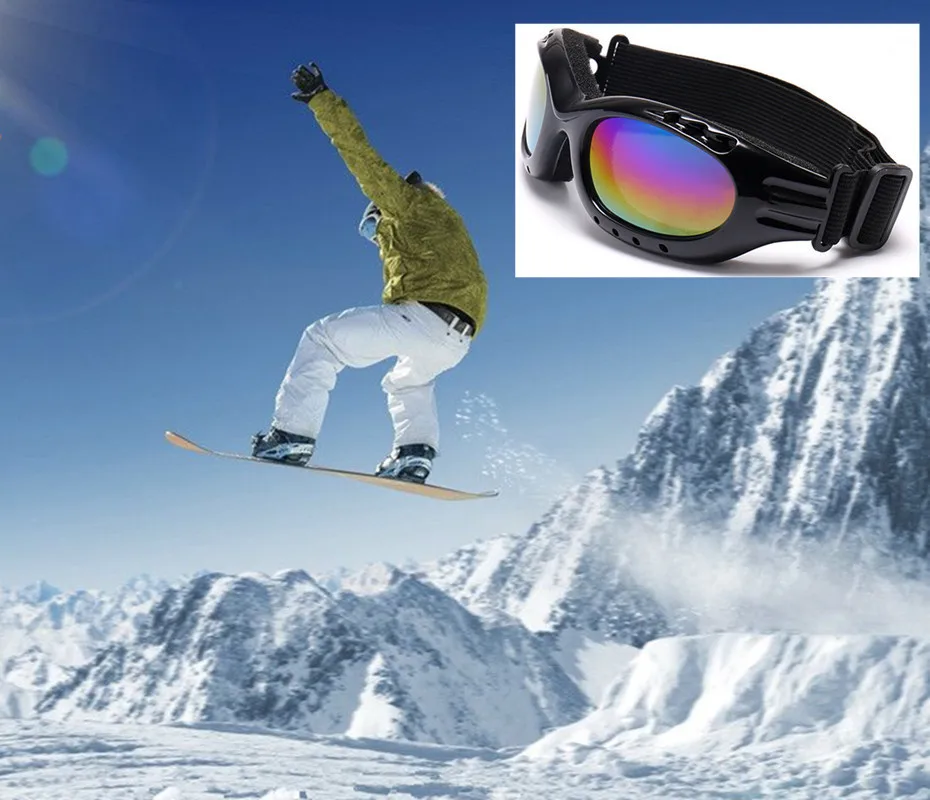 Очки UV400 для зимней рыбалки снега сноуборда лыж велоспорта солнцезащитные очки