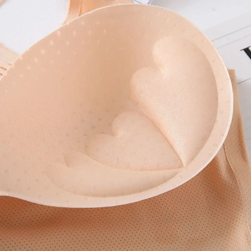 

Sports Bras Womens Ice Silk Beauty Back Vest Wrapped Chest Light Ring Seamless Underwear Anti-Sagging Soft Tube Top With Push Up