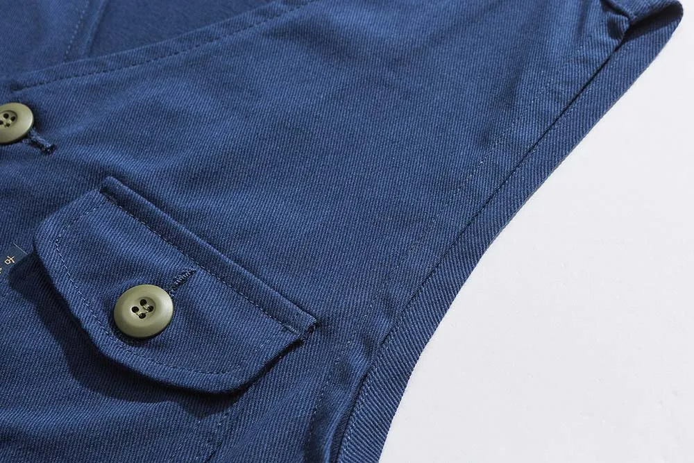 Жилет мужской повседневный с карманами модная уличная одежда разгрузочная