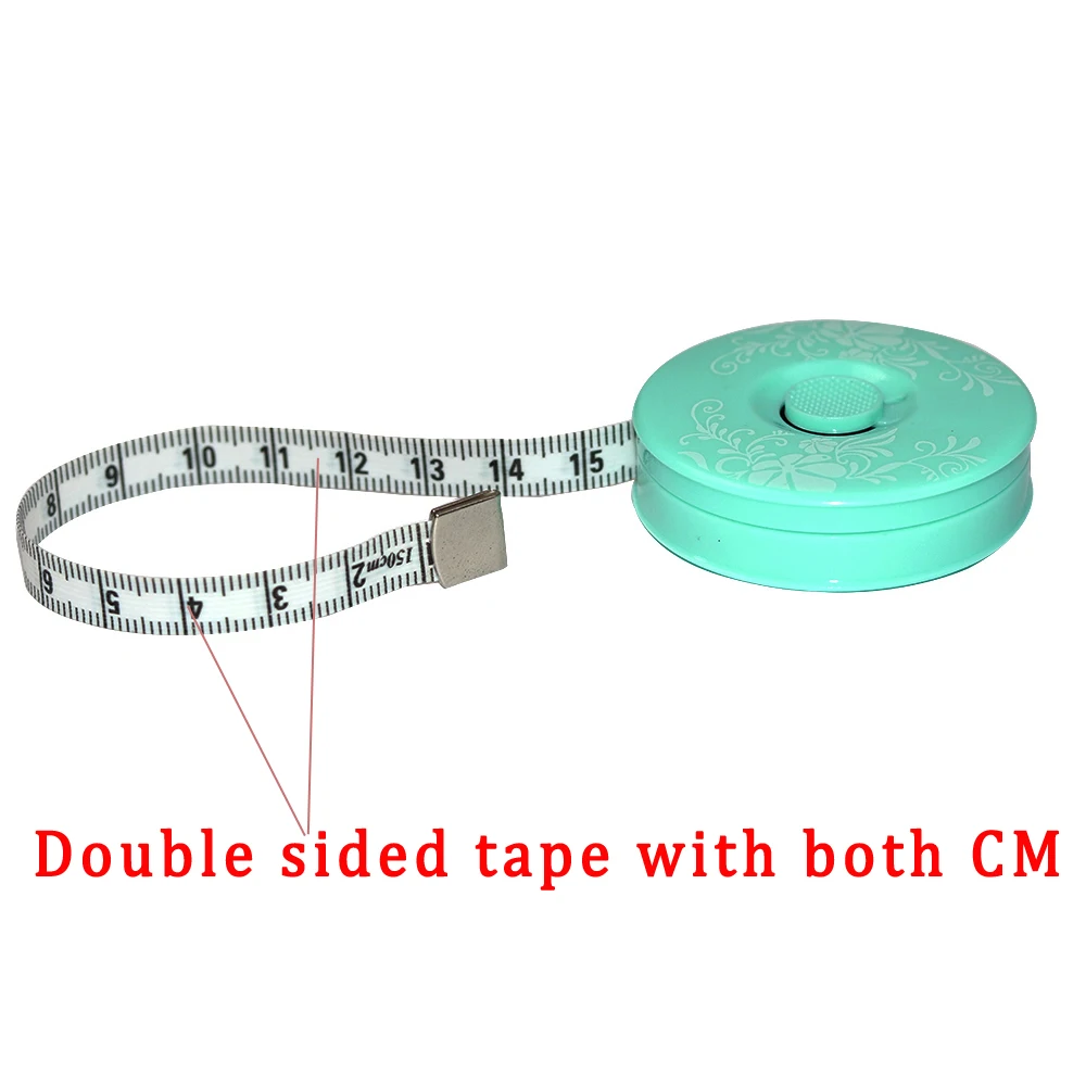 Body Measuring Ruler Retractable Tape Measure Sewing Tailor Fabric Soft Rulers Printed Pattern Tools 150cm/60inch | Дом и сад