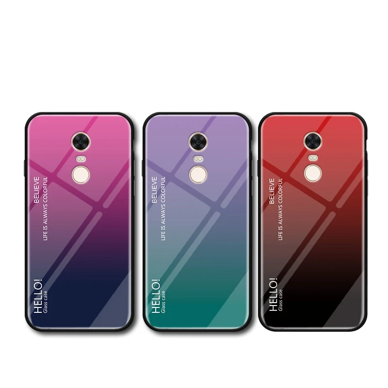 Чехол UPaitou из закаленного стекла для Xiaomi Redmi 8A K20 4 4X Note 8 CC9 10 7 7s Pro 6A 7A мягкий чехол