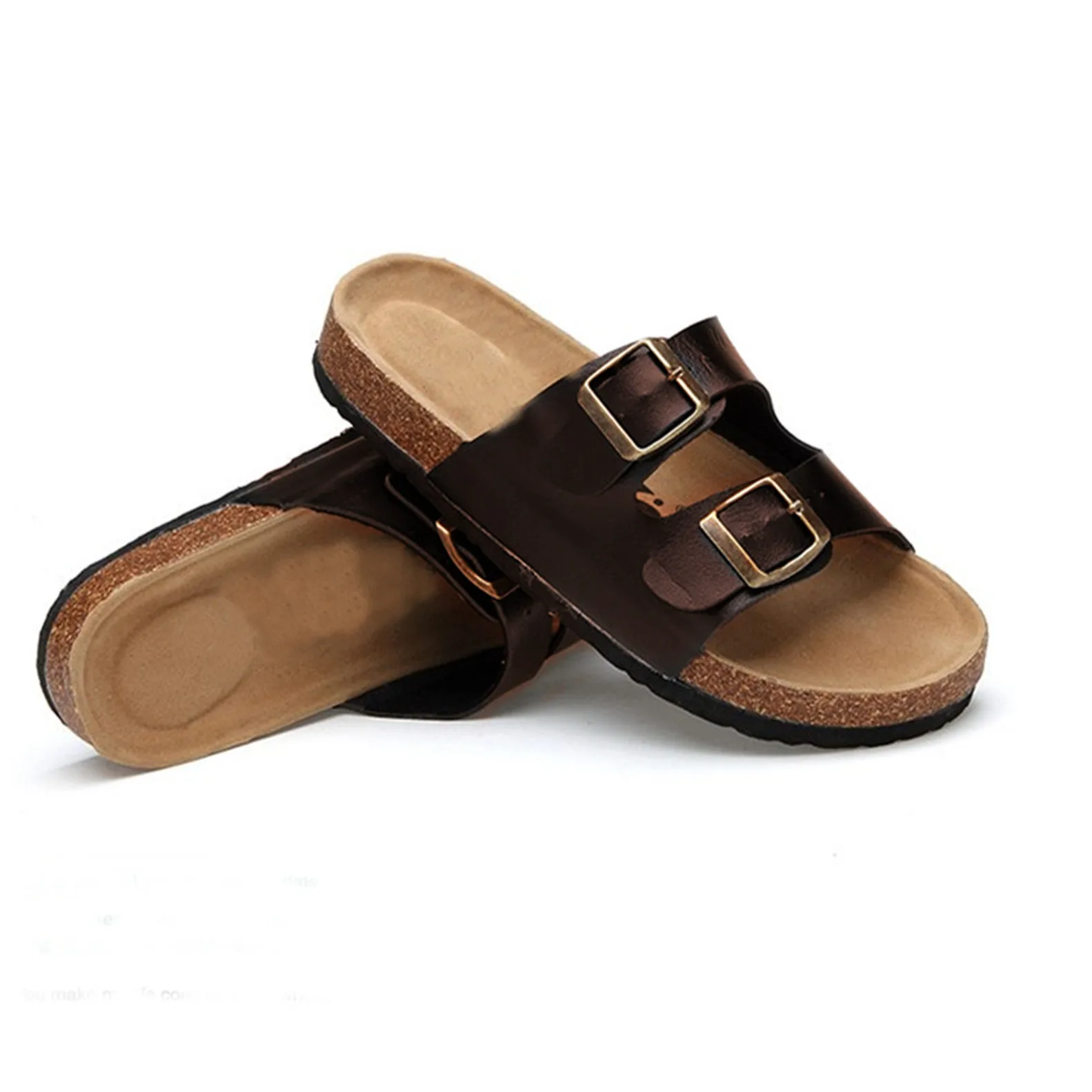 

Summer couple slippers 2020 new Anti-skid cork slippers Flat slippers beach sandals women sandals 35-44
