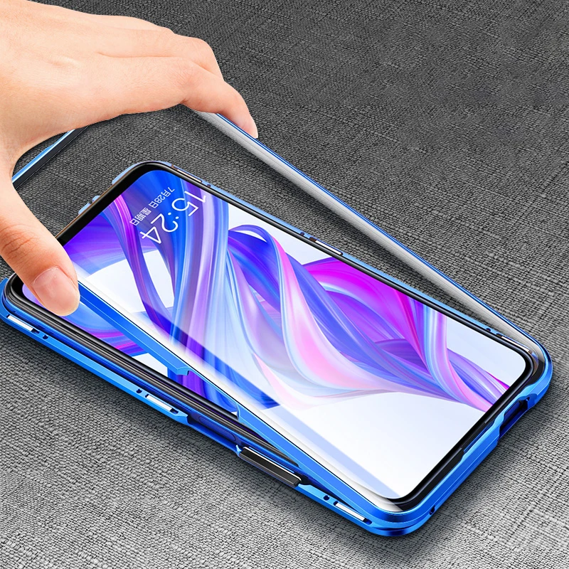 Роскошный 2-й Магнитный флип-чехол для huawei Honor 9X 9 XPro, переднее и заднее, двухстороннее закаленное стекло 360, чехол для телефона Honor9X Pro, чехол
