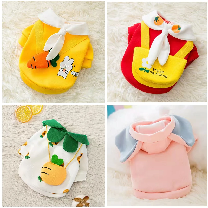 Осенне-зимнее пальто для собак мягкая флисовая толстовка с капюшоном кошек и