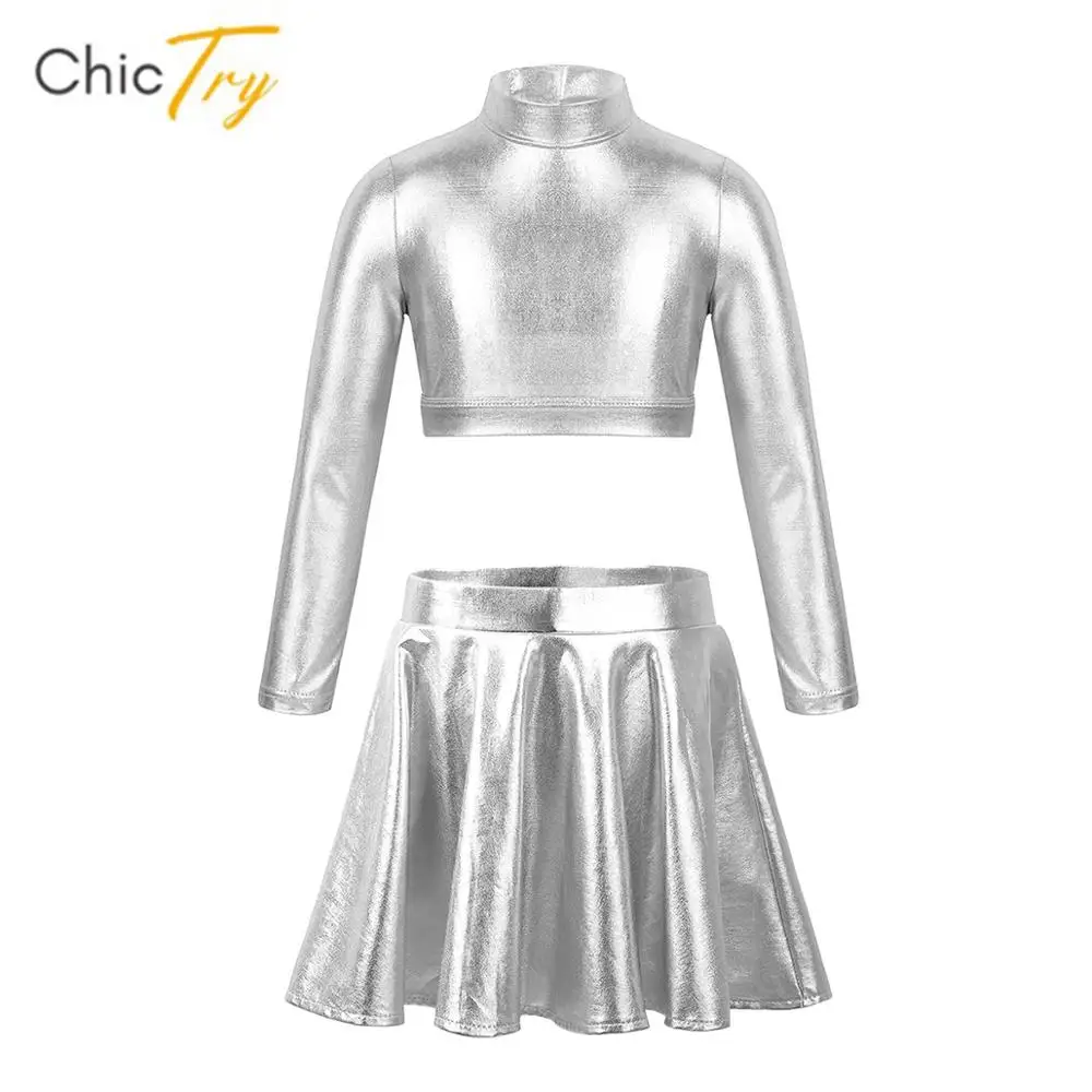 Детская Юбка для танцев девочек Костюм занятий гимнастикой комплекты домашней