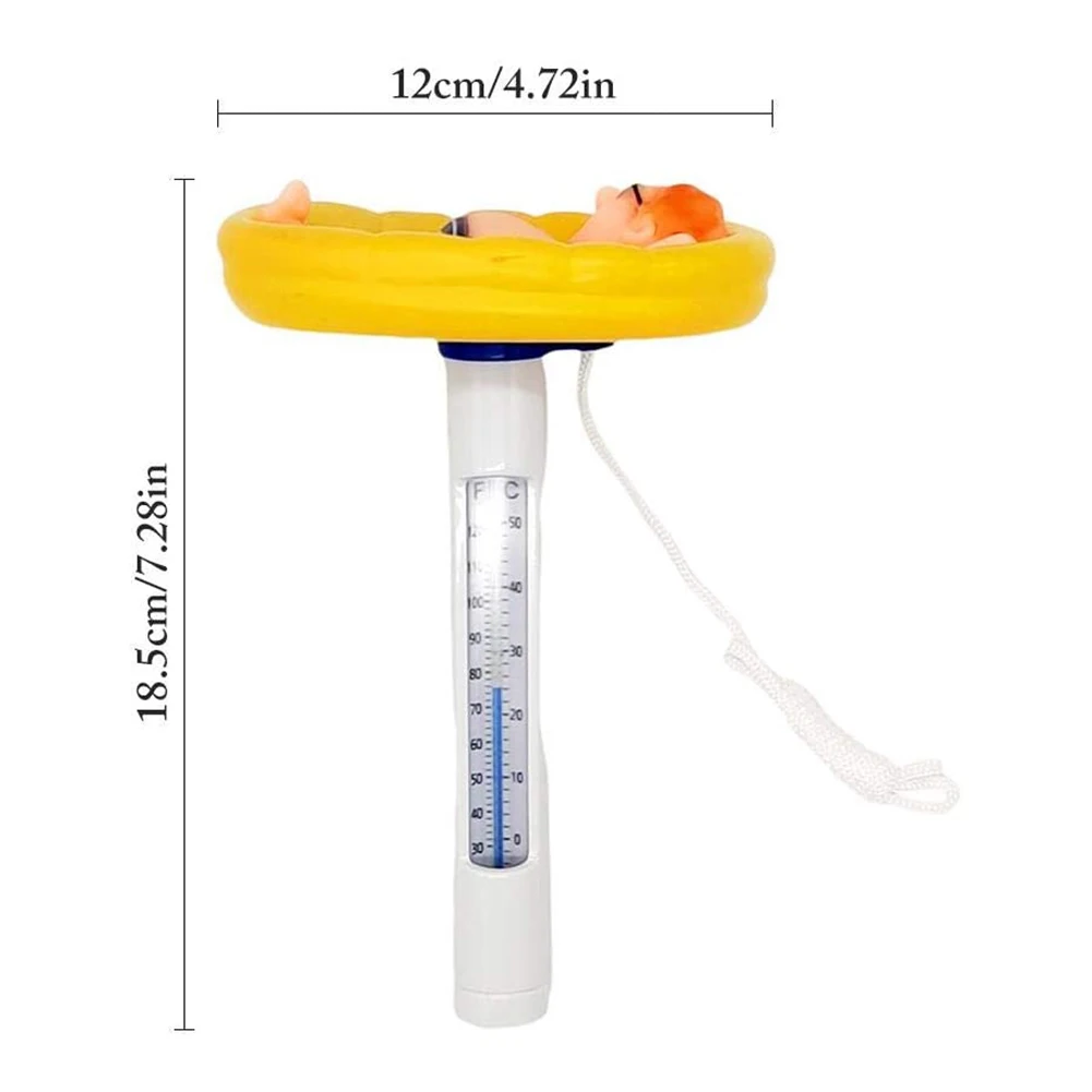 Термометр для плавающего бассейна портретный мультяшный термометр воды с лентой