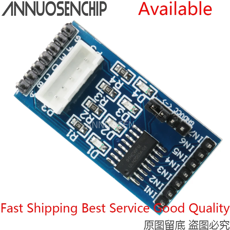 Плата шагового двигателя ULN2003 2 шт. модуль для 5 В 4 фазы линий 28BYJ 48 Arduino DC 12