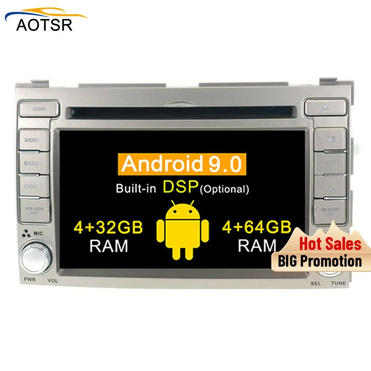 Автомобильный мультимедийный плеер с IPS экраном Android 9 0 dvd для Hyundai I20 2008 2013 GPS навигация радио авто стерео 4 + 32G