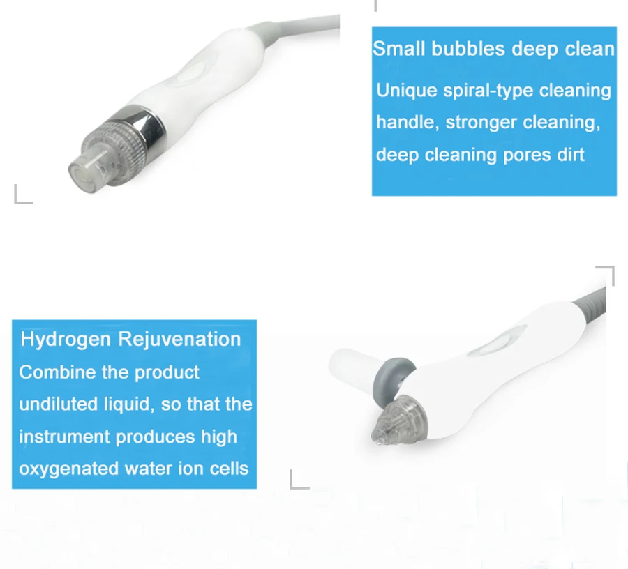 

6 in 1 H2-O2 hydrodermabrasion RF bio-lifting Facial Spa hydrofacial microdermabrasion machine water dermabrasion