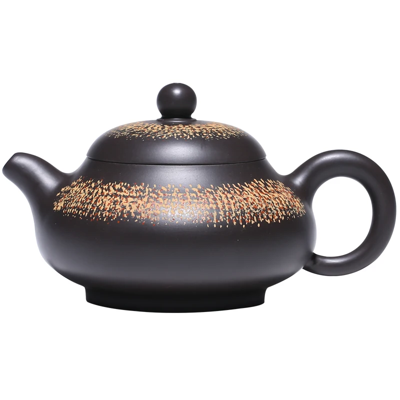 

of yixing masters are recommended pure manual undressed ore black mud sanding jade teapot milk sketch kung fu tea set