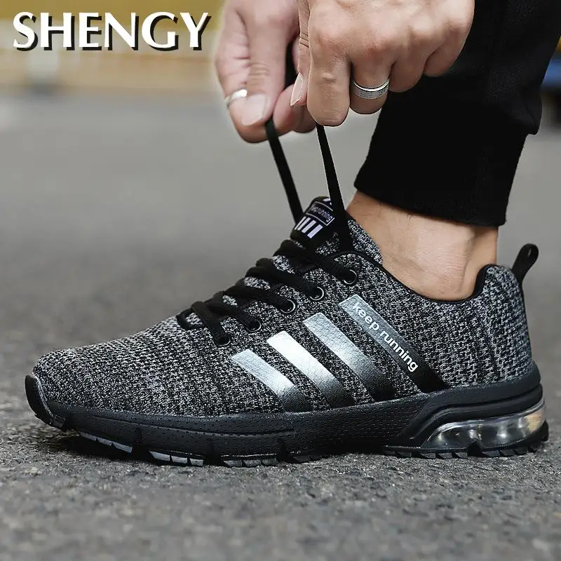Мужские кроссовки из дышащего материала повседневная спортивная обувь унисекс