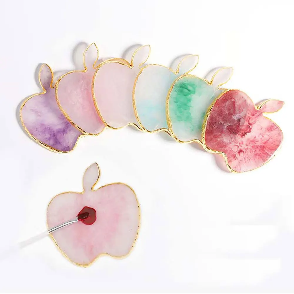 Apple Форма из смолы Палитра для ногтей декоративный поднос окрашенный органайзер