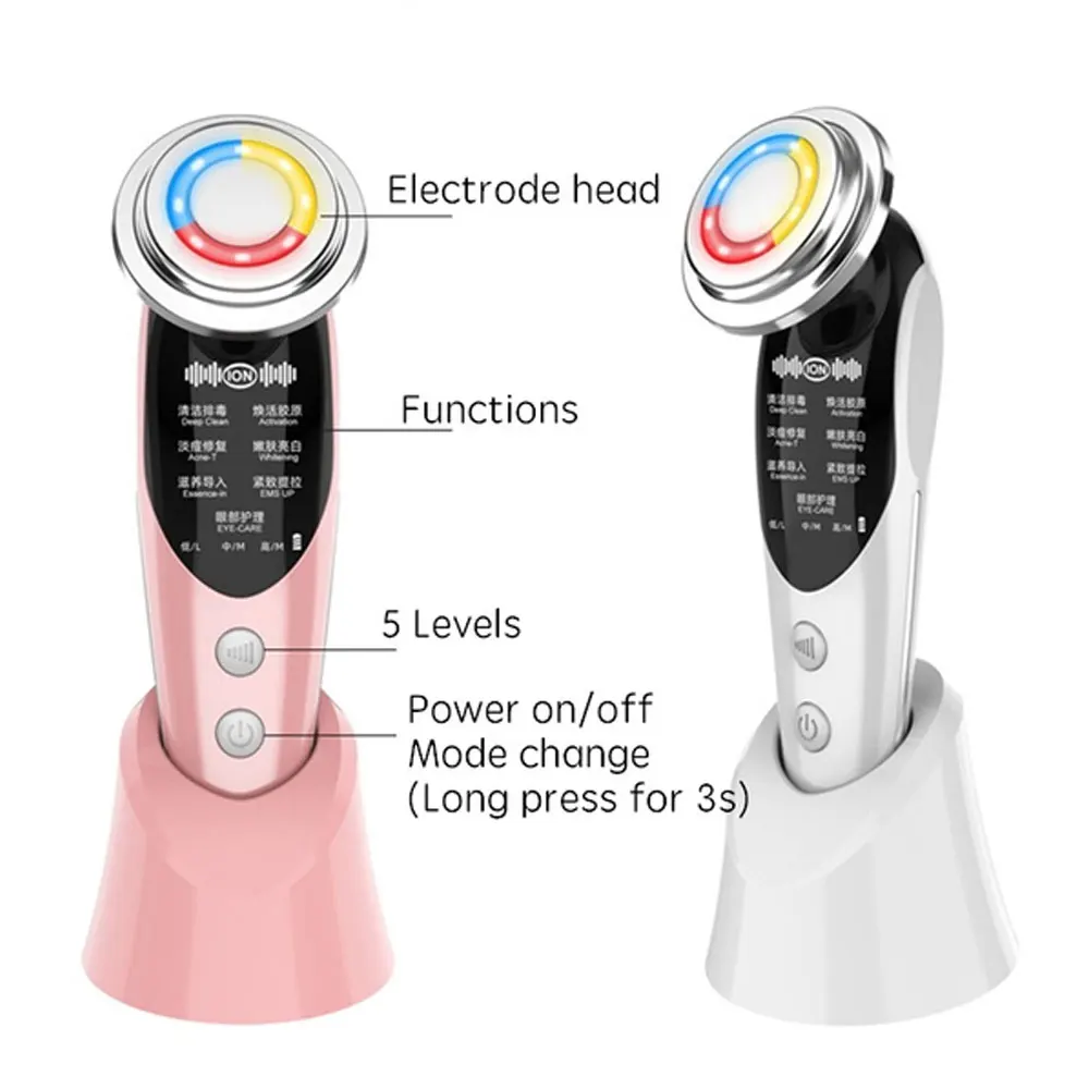 7 в 1 светодиодный массажер для лица и шеи | Красота здоровье