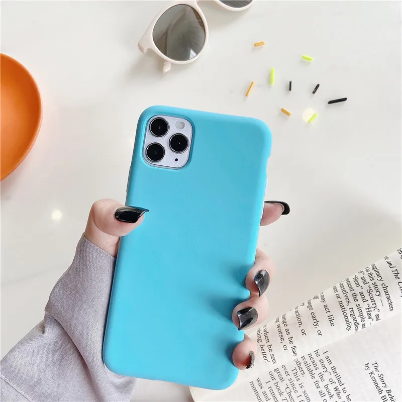 Чехол для iPhone 8Plus чехол X скраб кнопка сделай сам простой 11 Pro MAX SE 2020 xr 7 XS женские